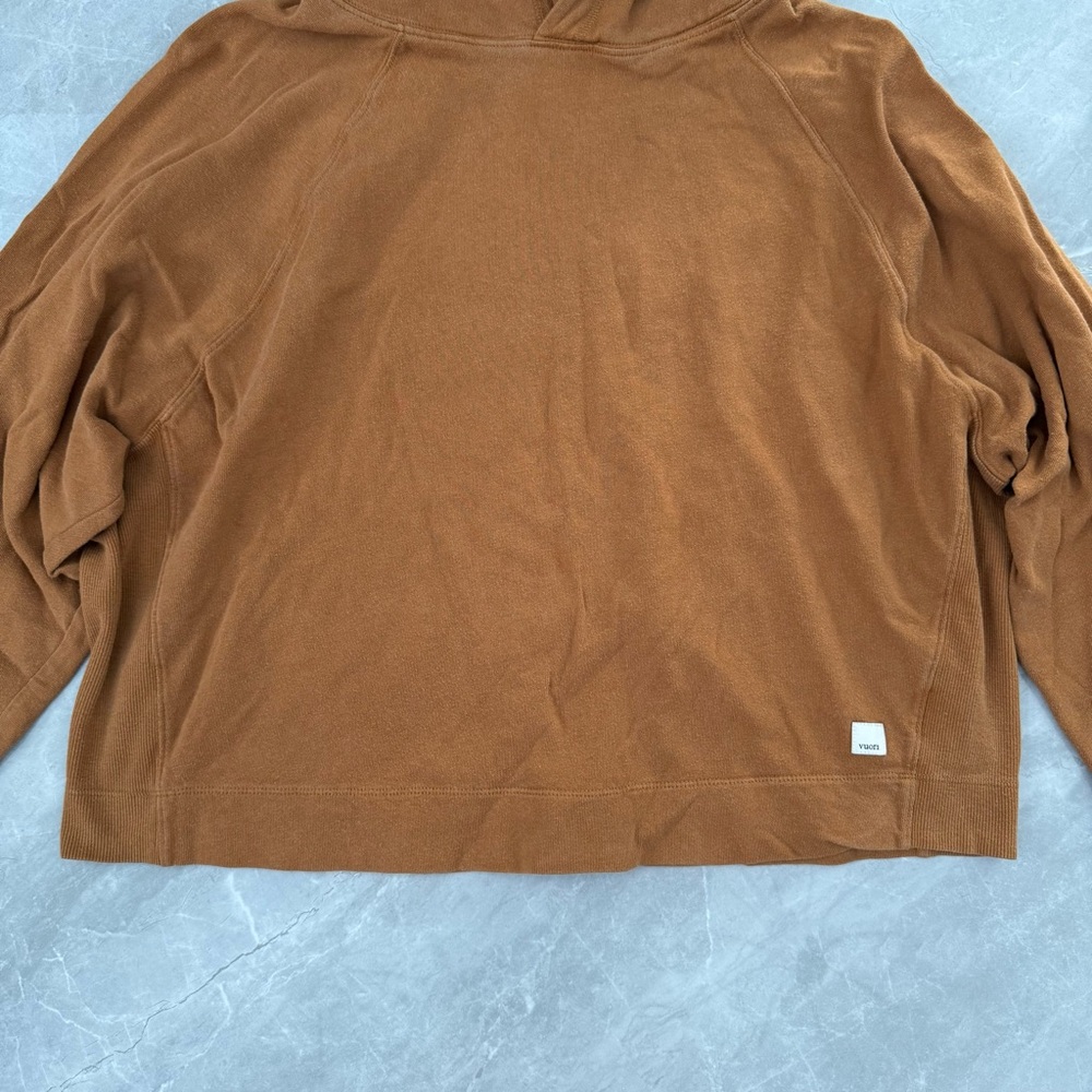 Women’s Vuori Sunnyside Hoodie Pullover Sweatshirt Cinnamon Athleisure Medium - Picture 6 of 16